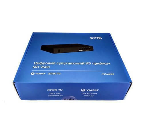 Тюнер УТБ Strong SRT 7600, спутниковый ресивер VIASAT, купить тюнер УТБ, подключить УТБ Виасат, заказать приставку УТБ, выбрать ресивер УТБ УТБ - Українське ТелеБачення Тюнер УТБ Strong SRT 7600 спутниковый ресивер VIASAT