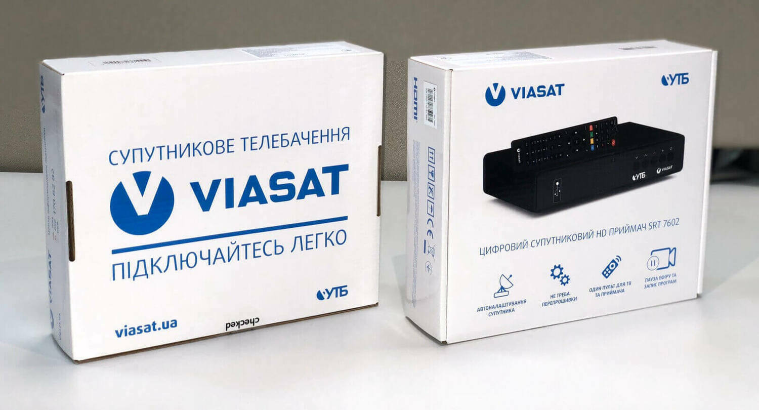 Заказать тюнер Виасат, купить тюнер Viasat, подключить Виасат Украина viasat тюнер, ресивер, приёмник Виасат