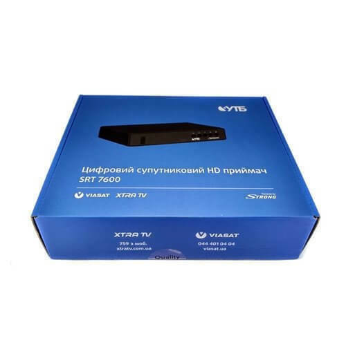 тюнер viasat 7600 HD ― Strong SRT 7600 Купить тюнер Viasat - Спутниковое ТВ в Украине. Купить спутниковый ресивер Виасат в Харькове , Спутниковое оборудование, ресивер, подключение к Виасат